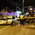 Policija izvukla smrskani automobil iz kafića Potresan snimak sa mesta nesreće u Borči: Telo nastradalog izneto iz olupine…