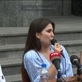 Javna obraćanja studenata ispred Pravnog fakulteta