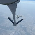 [VIDEO] Pratnja do sletanja u Niš: MiG-ovi 29 srpskog RV i PVO snimljeni iz američkog KC-135 Stratotankera