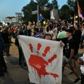 Protest građana u Zemunu, skup pristalica SNS na Novom Beogradu