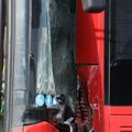 Žestok sudar dva autobusa kod TC Ušće: Naleteli jedan na drugog usred kružnog toka