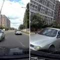 Zastrašujući snimak vožnje u kontrasmeru u Novom Sadu: Izbegnuta tragedija u poslednji čas (video)