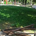 Grad Vranje: Policija traga za počiniocima čina vandalizma u Gradskom parku