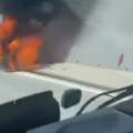 Vatrena stihija na putu: Niš-paraćin Zapalio se automobil (foto)