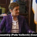 Predlog opozicije o litijumu do kraja septembra na dnevnom redu Skupštine Srbije, izjavila Brnabić