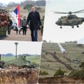 Uživo moćan prikaz srpske vojske Helikopterski desant specijalnih snaga: Predsednik Vučić na poligonu Pešter (video)