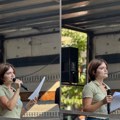 Nikolina Sinđelić na protestu: Nijedna sila ne može da nas slomi, jer stojimo iza istine