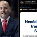 Saša Obradović o reprezentaciji: Neka sam i poslednji na listi…