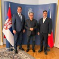 Gradonačelnik i predsednik Skupštine grada Šapca u pobratimskom gradu Kralupima
