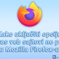 Kako uključiti opciju da vas veb sajtovi ne prate u Mozilla Firefox-u
