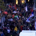 Protestna šetnja "Godinu dana, isti zahtev" u Beogradu povodom godišnjice napada na studente FDU-a