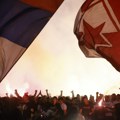 FOTO/VIDEO Spektakl na Kalemegdanu: Fudbaleri i navijači Zvezde napravili šou u centru Beograda