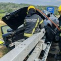 Teška saobraćajna nezgoda na auto-putu Beograd–Niš, kragujevački vatrogasci izvlačili nastradale (FOTO)