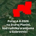 Eko Istok: Veliki požar kod Gabrovnice širi se u blizini nekadašnjeg rudnika uranijuma