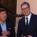 Predsednik Vučić razgovarao sa poznatim novinarom Takerom Karlsonom