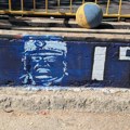 Vranje: Kako je nastao mural u boji srpske zastave sa likom generala Mladića (foto)