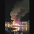 (VIDEO) Požar na jahti u Budvi