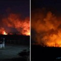 Veliki požar kod Beočina: Vatrena stihija se vidi sa udaljenosti od nekoliko kilometara (video)