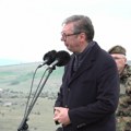 Predsednik Vučić na poligonu Pešter Srbija je ulagala u svoju vojsku (video)