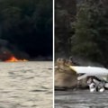 Pao avion kod Sijetla! Vatra progutala letelicu, bore se za život putnika