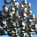 Skulptura stabla sa 91 kućicom za ptice: Slikar Milan Stašević u rodnom selu stvorio pravi mali raj za sebe, ali i za ptice…