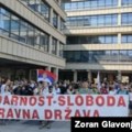 Protest podrške uhapšenom studentu u Beogradu
