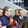 Vučić i Čeferin obišli novoizgrađeni stadion "Kraljevica“ u Zaječaru