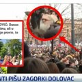 Da LI JE OVO NOVI OPOZICIONI PATRIJARH? Raspop Antonije na protestu studenata! (video)