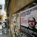 VIDEO: Stanovnici Venecije protestuju zbog Bezosovog venčanja, po gradu izlepljeni plakati