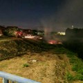 Požar kod Leteksovog mosta na Bulevaru Nikole Pašića