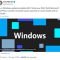 Microsoft i Phison demantuju glasine: Windows 11 ažuriranja ipak ne kvare SSD diskove