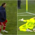 Arnautović nije mogao da gleda penal seriju: Kamere snimile šta je as Zvezde radio dok je drama bila na vrhuncu
