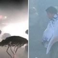 Neviđeno u svetu tenisa: Četvrtfinale u Rimu prekinuto zbog pirotehnike, prst pred okom se nije video
