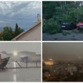 Opasno nevreme u Srbiji nosilo sve pred sobom Obaralo drveće, rušilo fasade i kranove, zastrašujući prizori (foto/video)