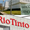 Mediji: Glenkor i Rio Tinto pregovarali o spajanju – bilo bi najveće u rudarstvu do sada