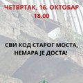 Sutra protest kod Starog mosta u Kraljevu