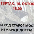 Protest kod Starog mosta u Kraljevu