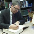 Vučić u knjizi utisaka: Srbija i Rusija će graditi još bolje odnose