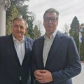Vučić sa Dodikom: Pripreme za veliki Vaskršnji sabor teku odlično FOTO