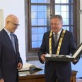 Gradonačelnik Ljubljane Zoran Janković uručio Vučeviću "Srce Ljubljane"