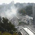 ZLF o požaru ispred Skupštine: SNS odgovoran za atmosferu nasilja