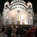 Beograđani ispred Hrama Svetog Save odali počast nastradalim Srbima na KiM (foto)