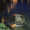 Fotografije jezive nesreće kod Banjaluke: Vozilom sleteo u Vrbas, nije mu bilo spasa