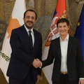 Povećanje privredne saradnje i velika bliskost dva naroda: Brnabić razgovarala sa predsednikom Kipra