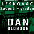 Protestna šetnja u Leskovcu u petak „ZA SLOBODU za sve unutra i ispred stadiona”