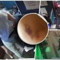 Snimak nasilja u beogradskom kafiću, muškarac steže devojku i vuče je za ruku (VIDEO)