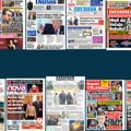 Naslovne strane današnjih novina: Prelistavanje štampe za četvrtak, 15. januar 2026. godine