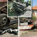 Strašan prizor kod Soko Banje: Prevrnuo se kamion za prevoz mleka, vozač prevezen u bolnicu