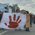 SviĆe: Transparent otiska krvave šake postavljen na tornju Sava centra