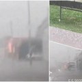 (Video foto) pogledajte prizore koji pokazuju snagu nevremena koje tutnji Srbijom u Beogradu oluja, provala oblaka u Loznici…